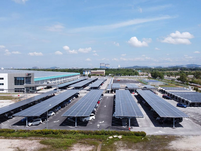 Aluminum Anodized Solar Carport Ground Mounting for Solar Power
